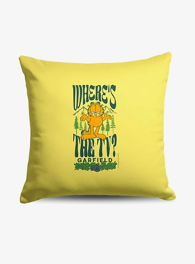 Garfield Where's The Tv Throw Pillow