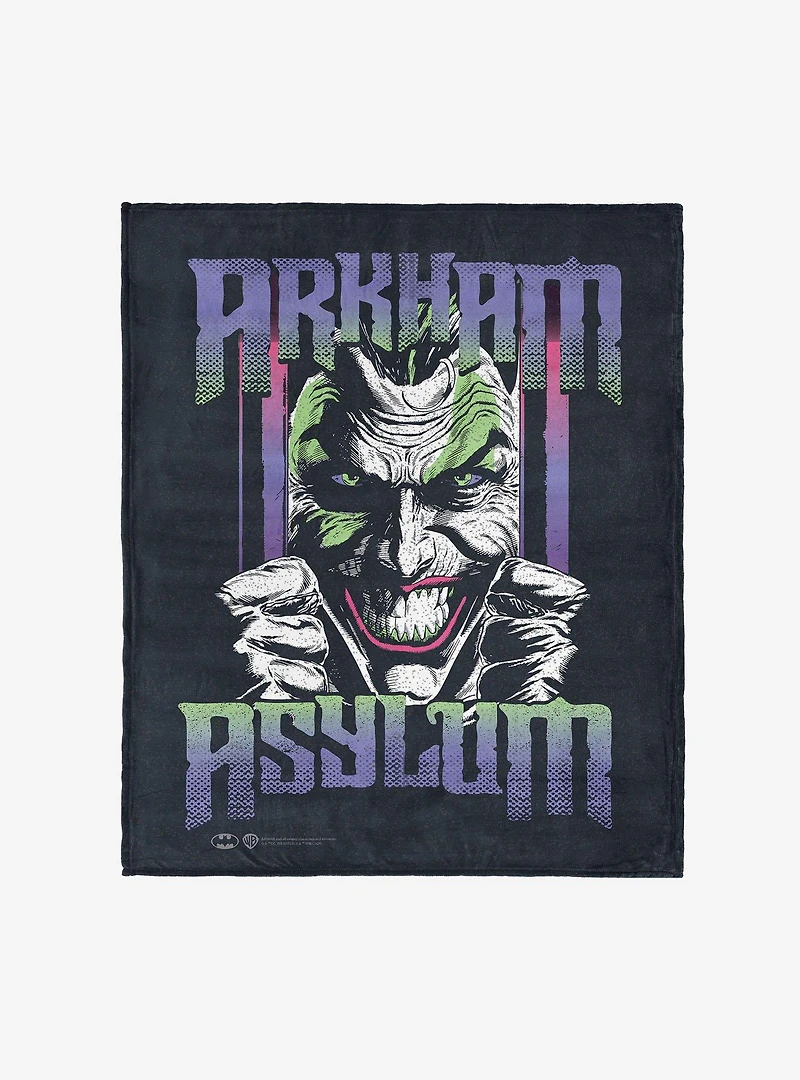 DC Comics Arkham Asylum 50x60" Silk Touch Throw Blanket