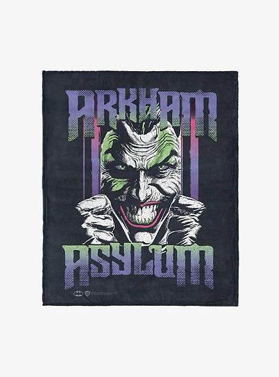 DC Comics Arkham Asylum 50x60" Silk Touch Throw Blanket