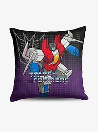 Transformers G1 Grid Starscream Throw Pillow