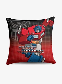 Transformers G1 Grid Optimus Prime Throw Pillow