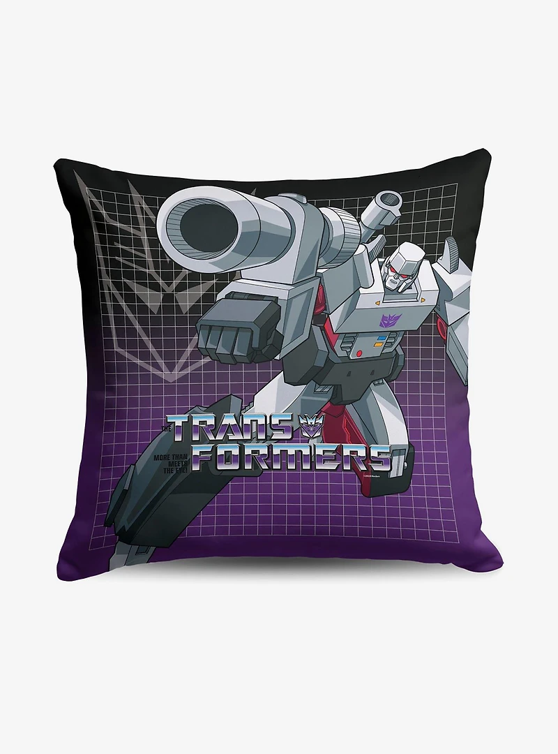 Transformers G1 Grid Megatron Throw Pillow
