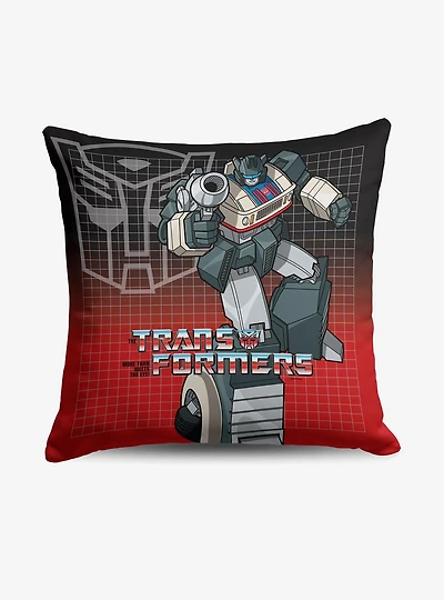 Transformers G1 Grid Jazz Throw Pillow