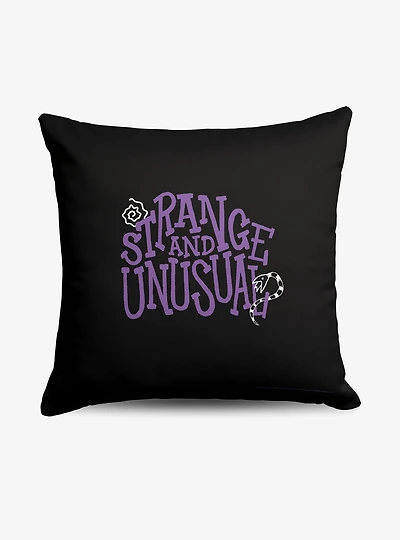 Beetlejuice Strange and Unusual Throw Pillow