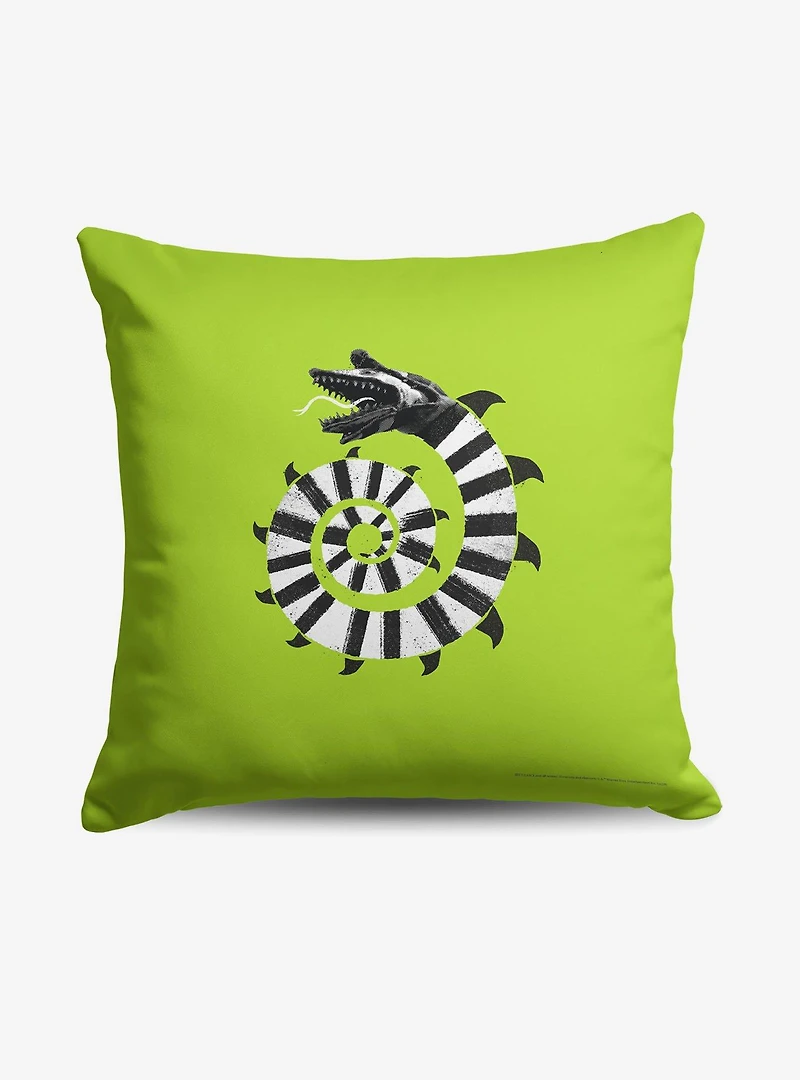 Beetlejuice Mind The Sandworms Throw Pillow