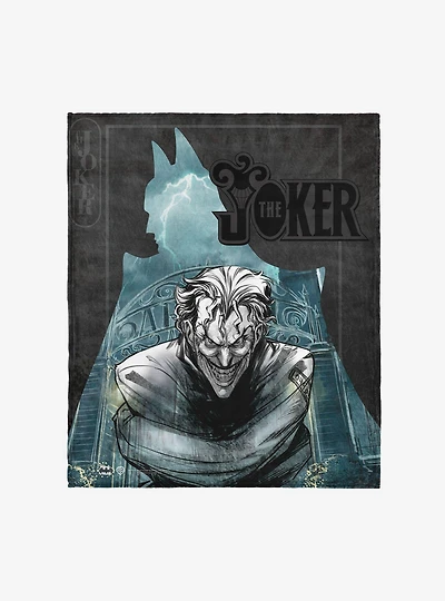 DC Comics Joker's Embrace 50x60" Silk Touch Throw Blanket