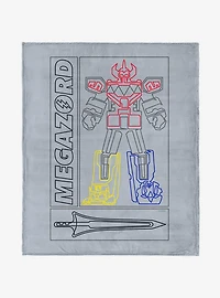 Mighty Morphin Power Rangers Megazord 40x50" Silk Touch Throw Blanket