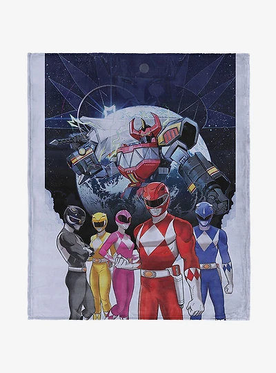 Mighty Morphin Power Rangers 40x50" Silk Touch Throw Blanket