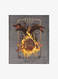 House of the Dragon Let It Reign 40x50" Silk Touch Throw Blanket