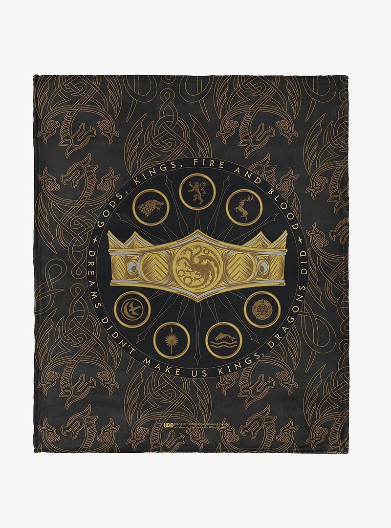 House of the Dragon Dragons Did 40x50" Silk Touch Throw Blanket