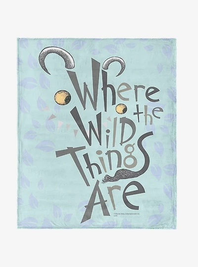 Where The Wild Things Are In The Leaves 40x50" Silk Touch Throw Blanket
