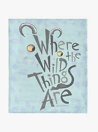 Where The Wild Things Are In The Leaves 40x50" Silk Touch Throw Blanket