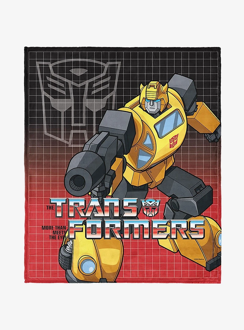 Transformers G1 Grid Bumblebee 40x50" Silk Touch Throw Blanket