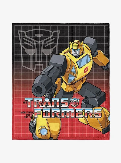 Transformers G1 Grid Bumblebee 40x50" Silk Touch Throw Blanket