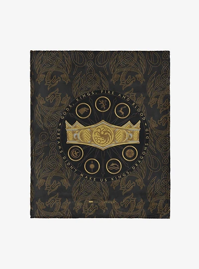 House of the Dragon Dragons Did 50x60" Silk Touch Throw Blanket