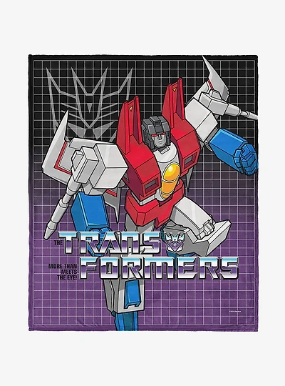 Transformers G1 Grid Starscream 40x50" Silk Touch Throw Blanket