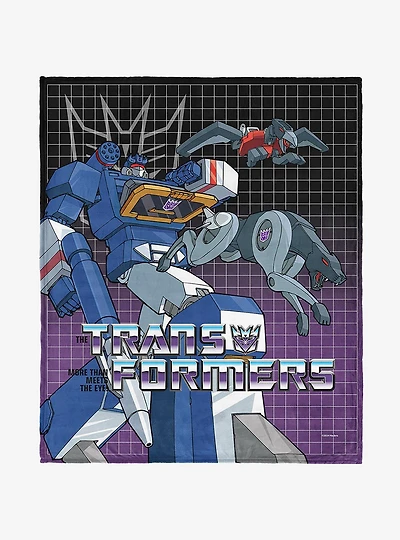 Transformers G1 Grid Soundwave 40x50" Silk Touch Throw Blanket
