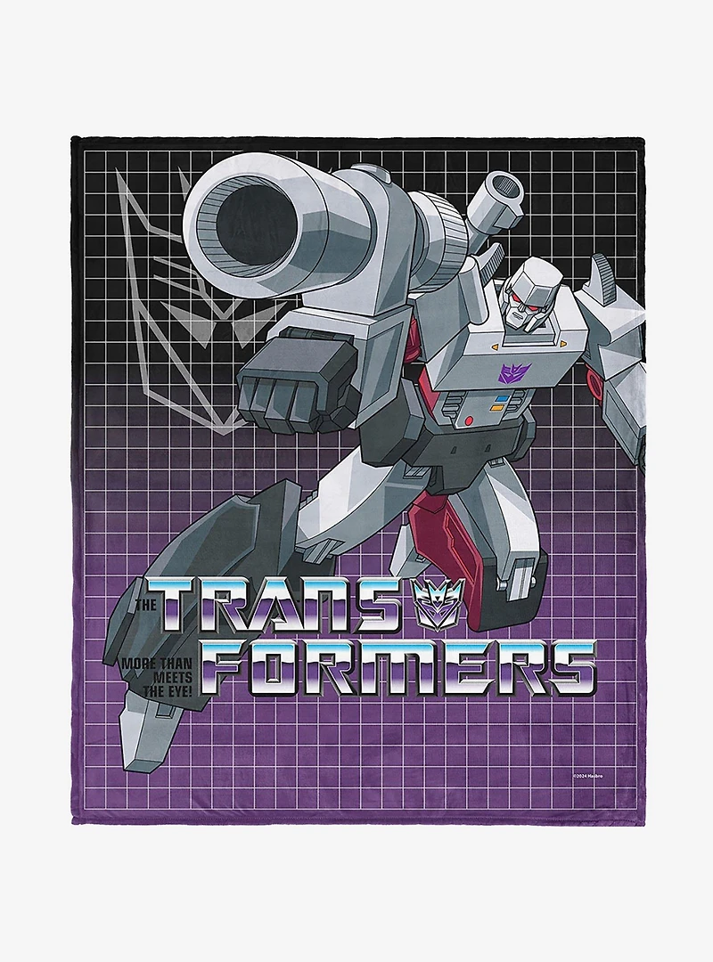 Transformers G1 Grid Megatron 40x50" Silk Touch Throw Blanket