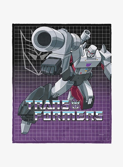 Transformers G1 Grid Megatron 40x50" Silk Touch Throw Blanket