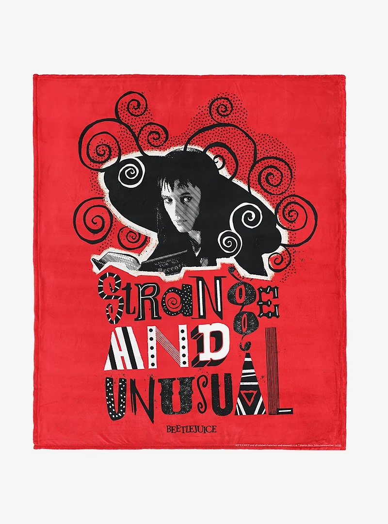 Beetlejuice So So Strange 40x50" Silk Touch Throw Blanket