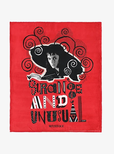 Beetlejuice So So Strange 40x50" Silk Touch Throw Blanket