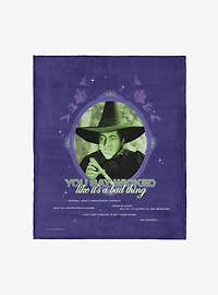 The Wizard of Oz Wicked Bad 50x60" Silk Touch Throw Blanket