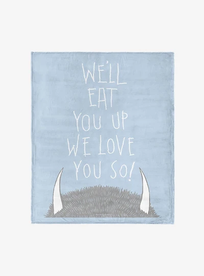 Where The Wild Things Are Love You So 50x60" Silk Touch Throw Blanket