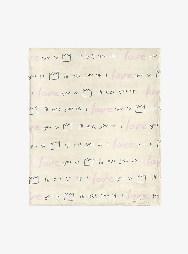 Where The Wild Things Are We'll Eat You Up 50x60" Silk Touch Throw Blanket