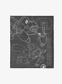 Transformers G1 Optimus Prime and Megatron 50x60" Silk Touch Throw Blanket