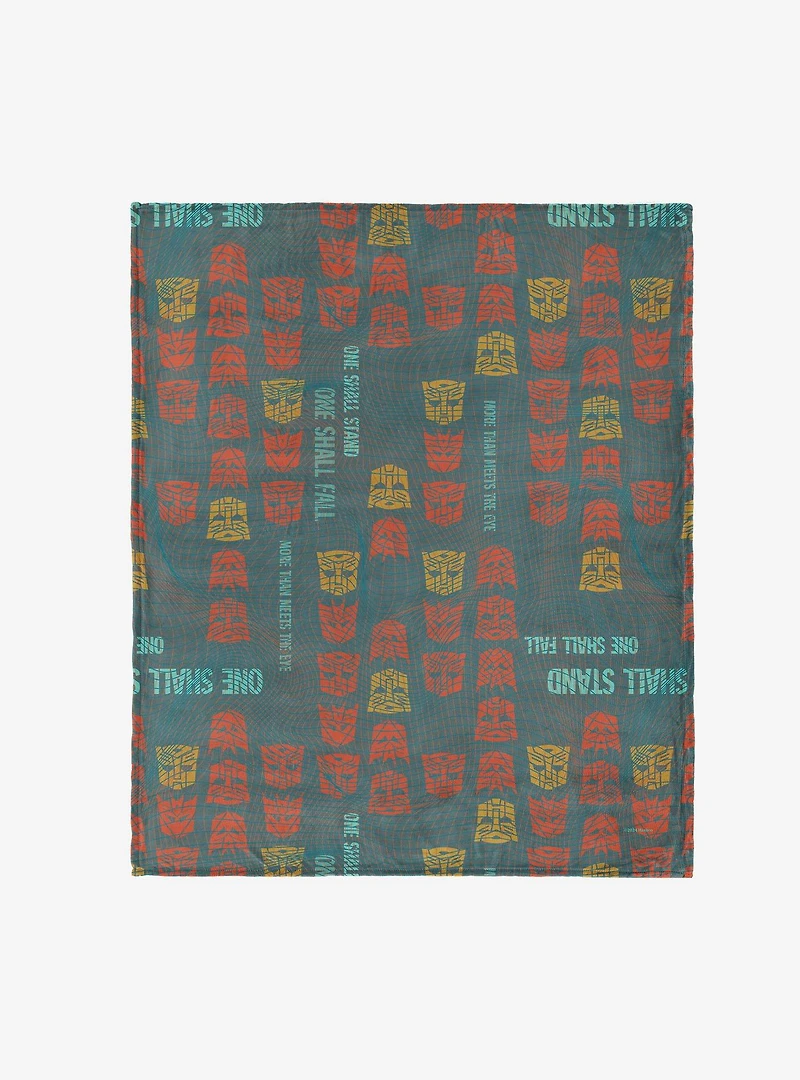 Transformers One Shall Stand One Shall Fall 50x60" Silk Touch Throw Blanket