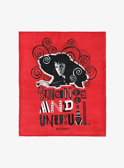 Beetlejuice So So Strange 50x60" Silk Touch Throw Blanket