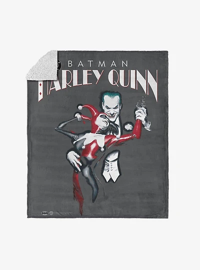 DC Comics Joker Tango Silk Touch Sherpa Throw Blanket