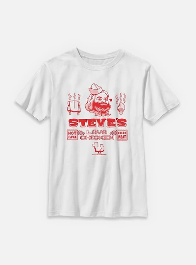 A Minecraft Movie Steve's Lava Chicken Youth T-Shirt