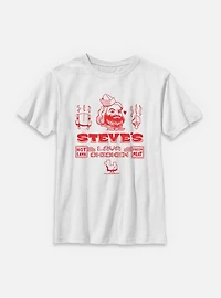 A Minecraft Movie Steve's Lava Chicken Youth T-Shirt