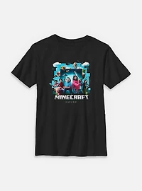 A Minecraft Movie Adventure Gang Youth T-Shirt