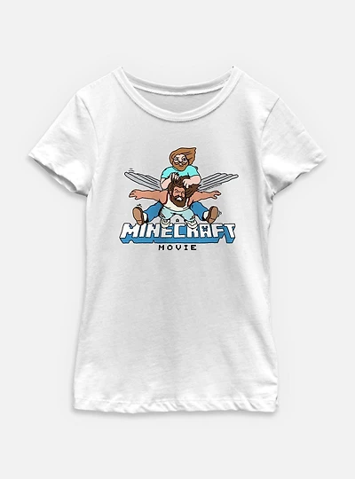 A Minecraft Movie Winged Jason Youth Girls T-Shirt