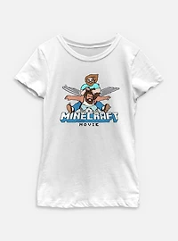 A Minecraft Movie Winged Jason Youth Girls T-Shirt