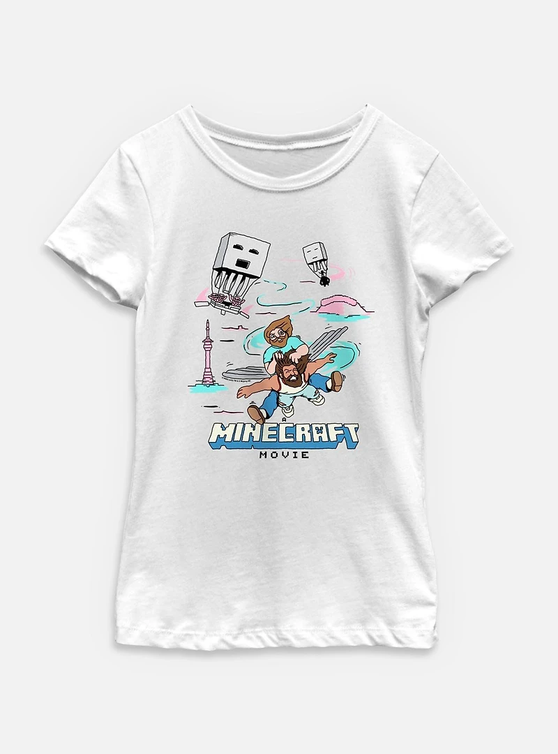 A Minecraft Movie We Gotta Go Faster Youth Girls T-Shirt