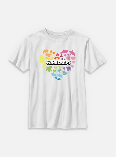 Minecraft Heart Youth T-Shirt