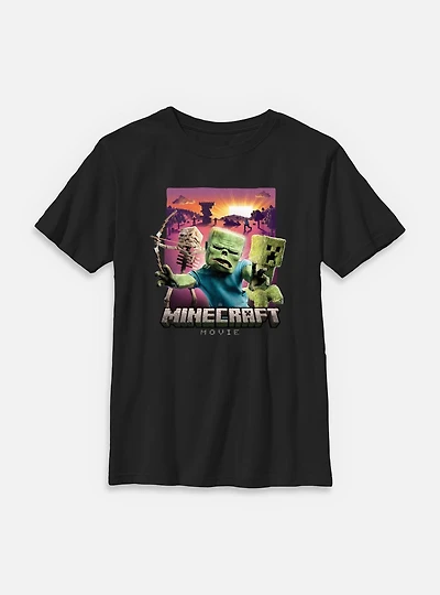 A Minecraft Movie Classic Monsters Youth T-Shirt