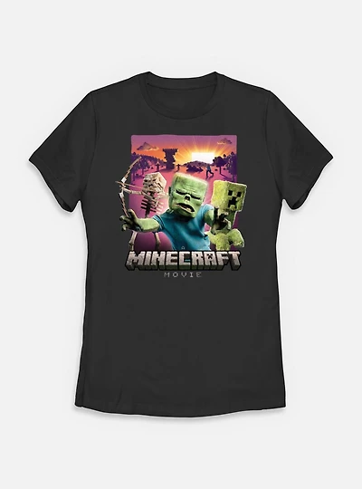 A Minecraft Movie Classic Monsters Womens T-Shirt