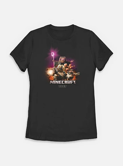 A Minecraft Movie Piglins Attack Womens T-Shirt