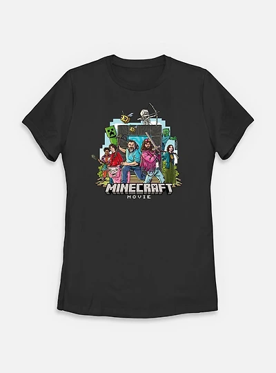 A Minecraft Movie Group Womens T-Shirt