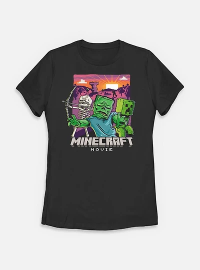 A Minecraft Movie Classic Monsters Womens T-Shirt