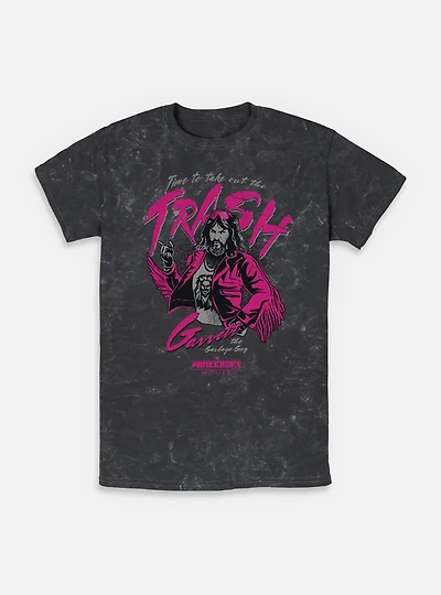 A Minecraft Movie Take Out The Trash Mineral Wash T-Shirt