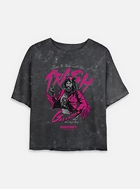 A Minecraft Movie Take Out The Trash Womens Mineral Wash Crop T-Shirt