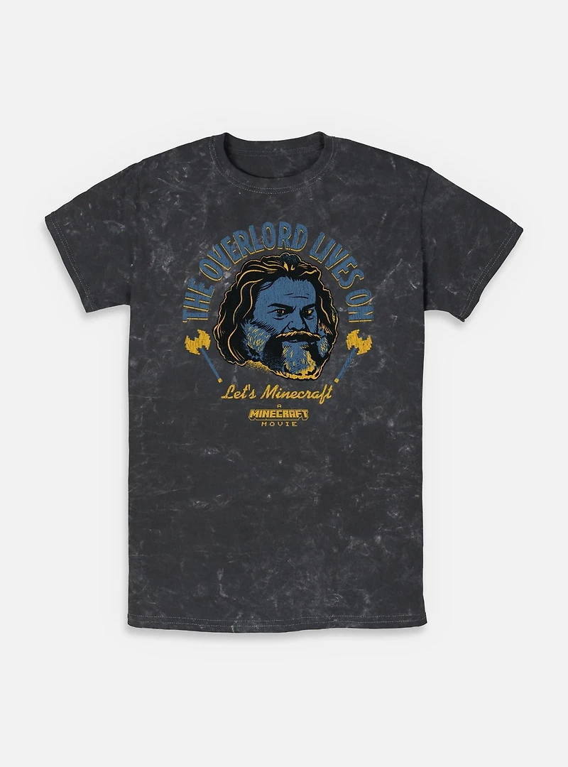 A Minecraft Movie The Overlord Lives On Mineral Wash T-Shirt
