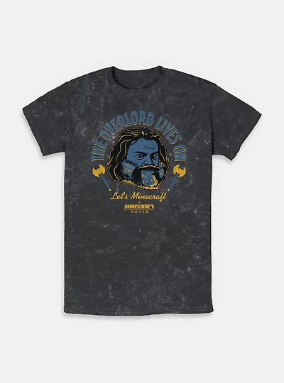 A Minecraft Movie The Overlord Lives On Mineral Wash T-Shirt