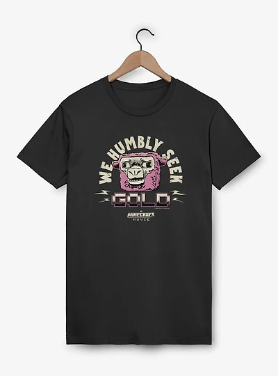 A Minecraft Movie We Humbly Seek Gold T-Shirt