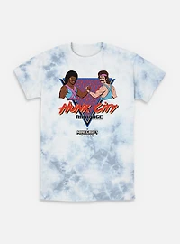 A Minecraft Movie Hunk City Rampage Tie-Dye T-Shirt